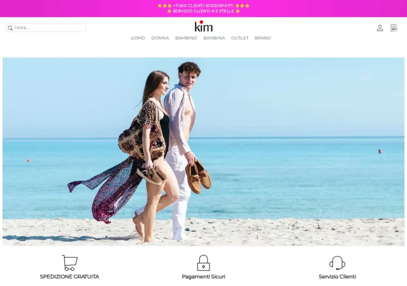 Schermata della pagina offerta di KIM