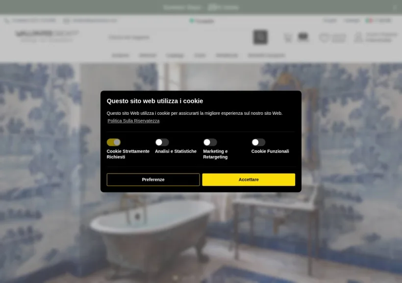 Schermata della pagina offerta di WallpaperDream