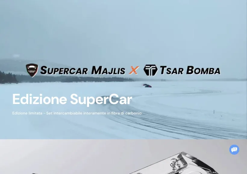 Schermata della pagina offerta di Tsarbomba