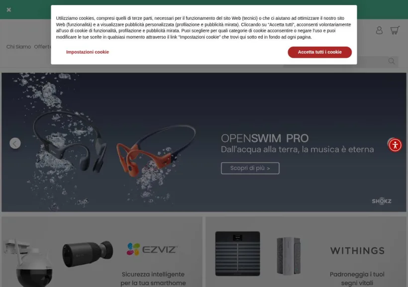 Schermata della pagina offerta di Hinnovation
