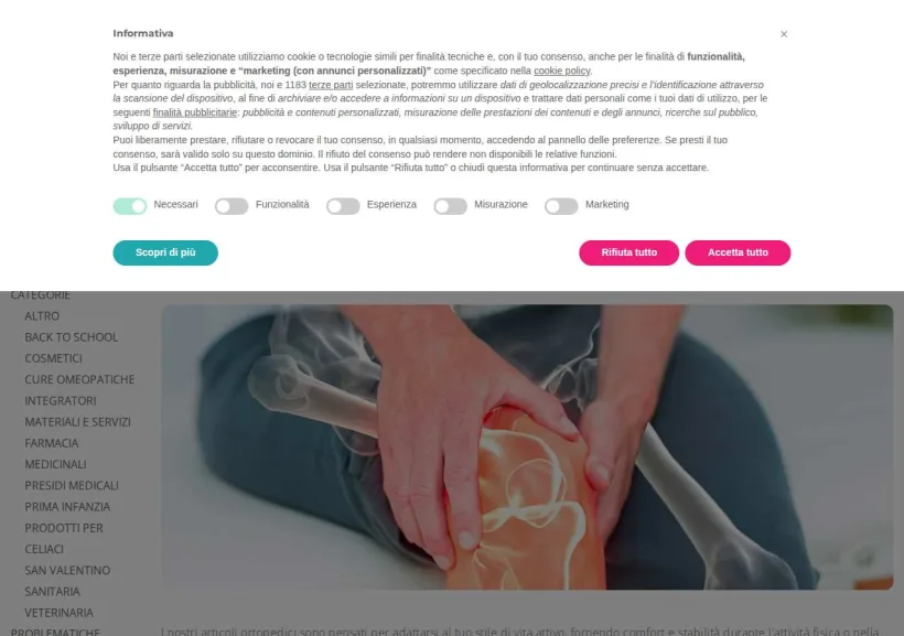 Schermata della pagina offerta di FarmaVola