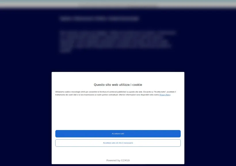 Schermata della pagina offerta di VeraFarma