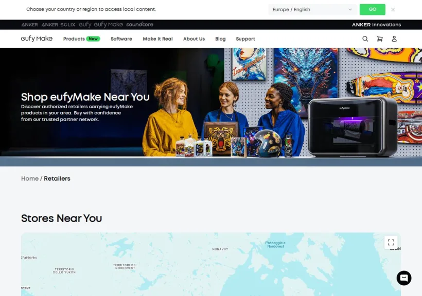 Schermata della pagina offerta di EufyMake_Anker