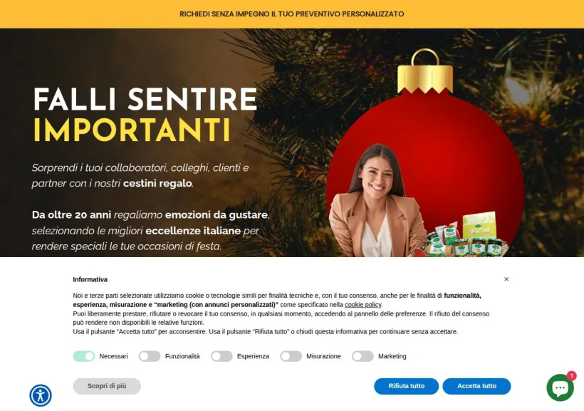 Schermata della pagina offerta di Valle del Crati