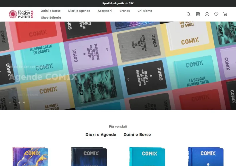 Schermata della pagina offerta di Comix Panini