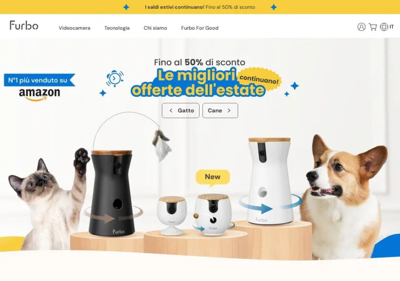 Schermata della pagina offerta di Furbo 