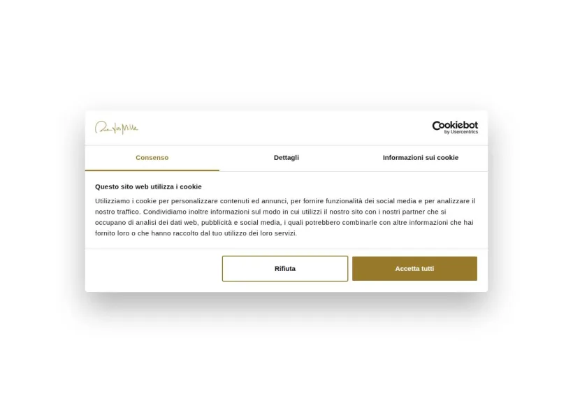 Schermata della pagina offerta di Rue des Mille