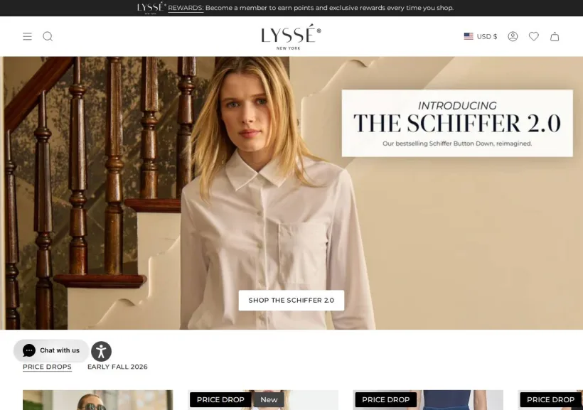 Schermata della pagina offerta di Lyssé
