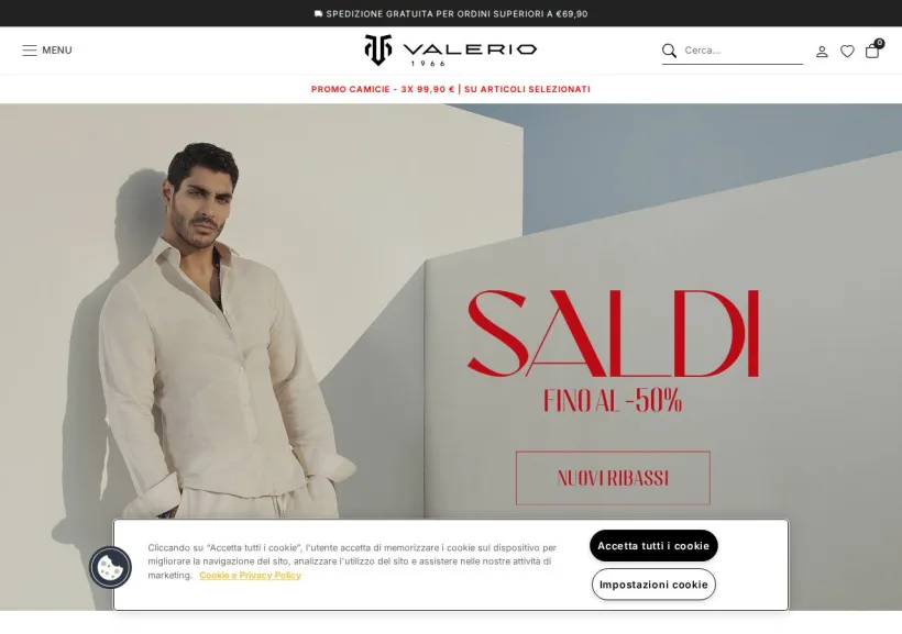 Schermata della pagina offerta di Valerio 1966