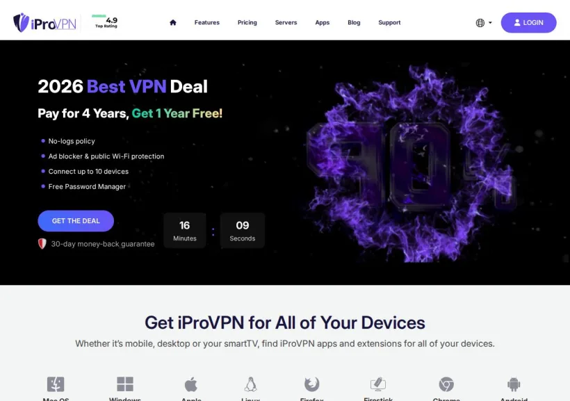 Schermata della pagina offerta di The Inner Technology LLC