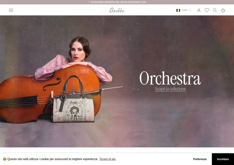 Schermata della pagina offerta di Anekke