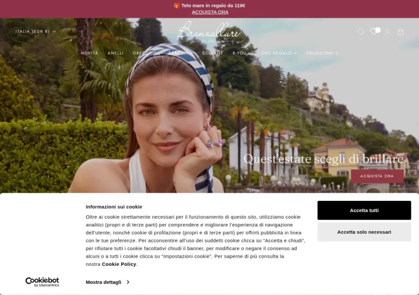 Schermata della pagina offerta di Bronzallure 
