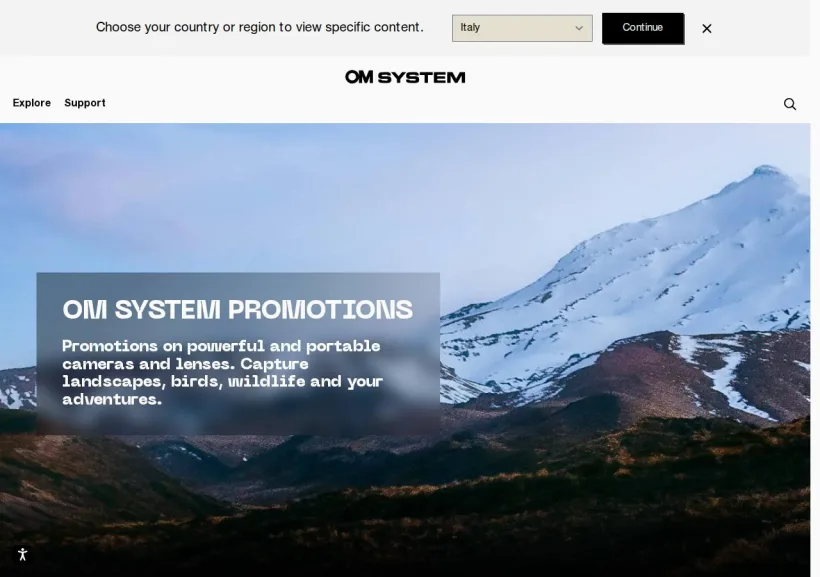 Schermata della pagina offerta di OMDS