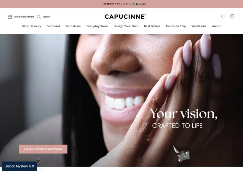 Schermata della pagina offerta di Capucinne.com