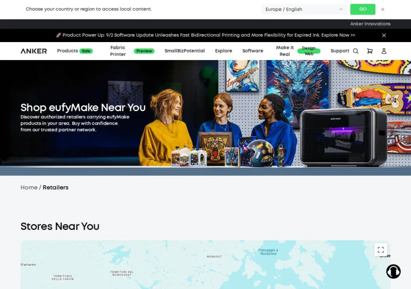 Schermata della pagina offerta di EufyMake_Anker