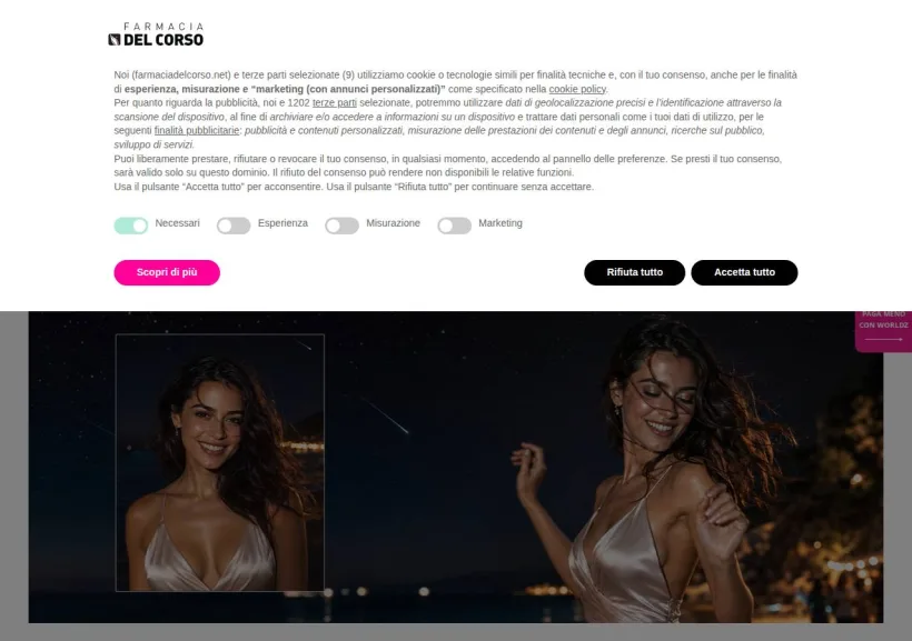 Schermata della pagina offerta di Farmacia del Corso