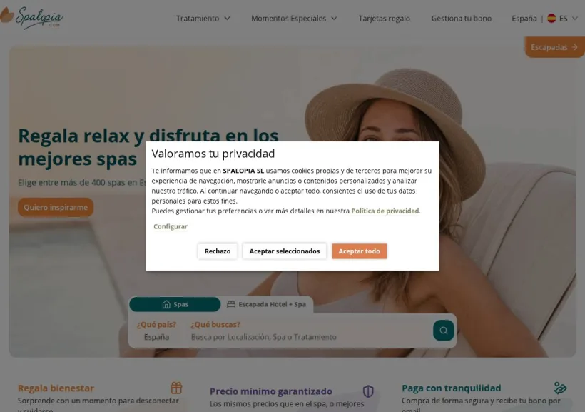 Schermata della pagina offerta di Spalopia