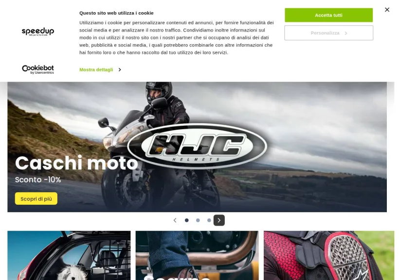 Schermata della pagina offerta di Speedup