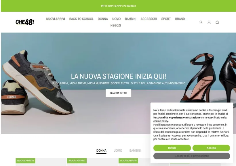 Schermata della pagina offerta di Che48!