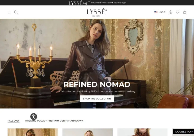 Schermata della pagina offerta di Lyssé
