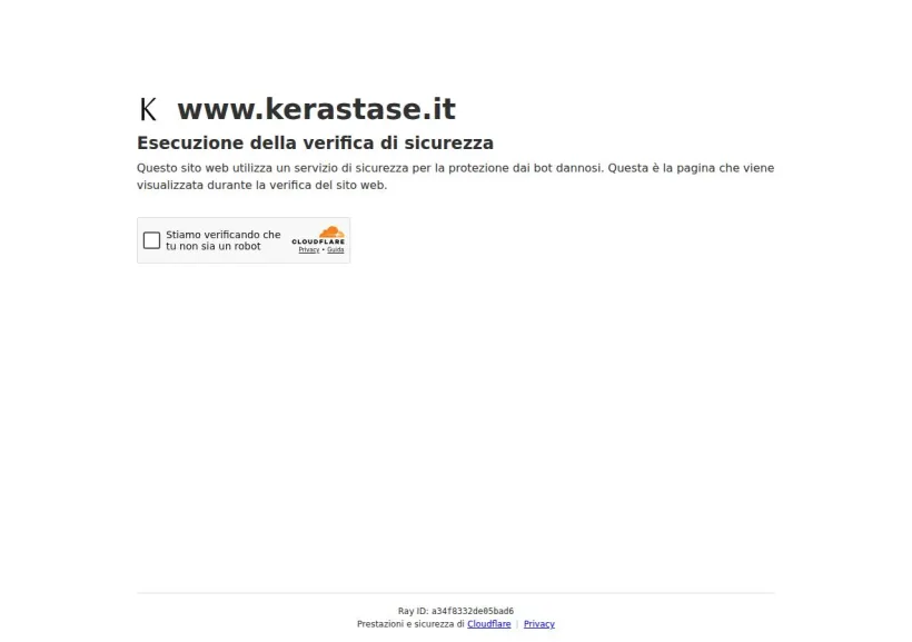 Schermata della pagina offerta di Kérastase