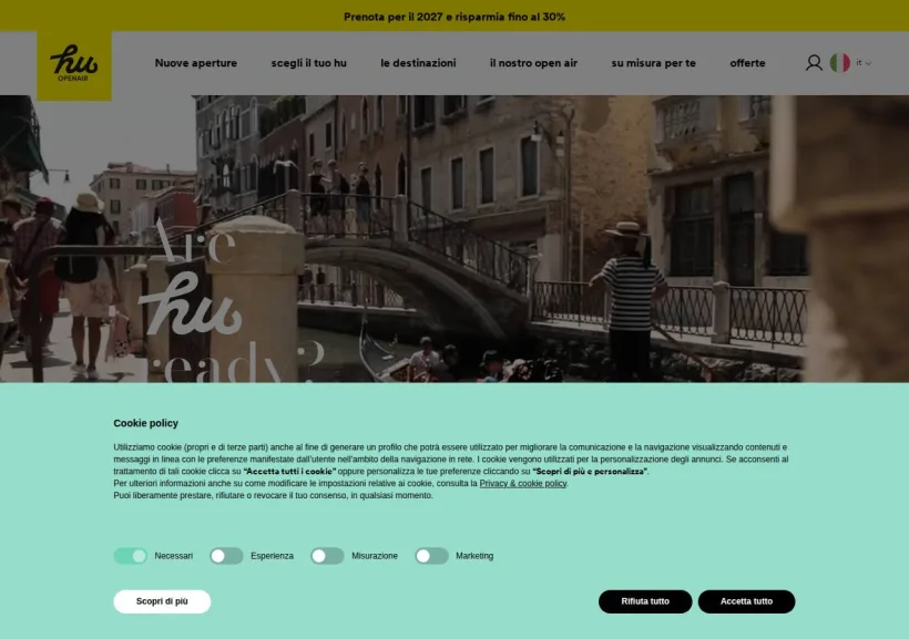Schermata della pagina offerta di Human Company