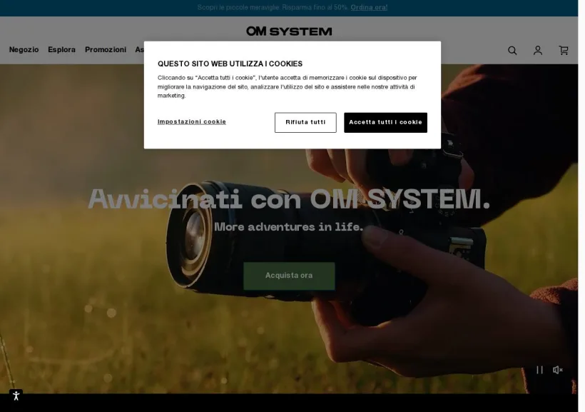 Schermata della pagina offerta di OMDS
