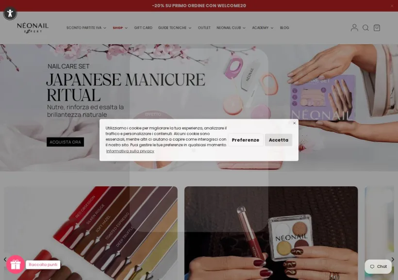 Schermata della pagina offerta di Neonail Expert