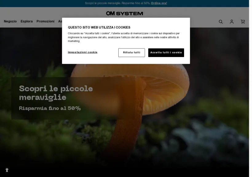Schermata della pagina offerta di OMDS