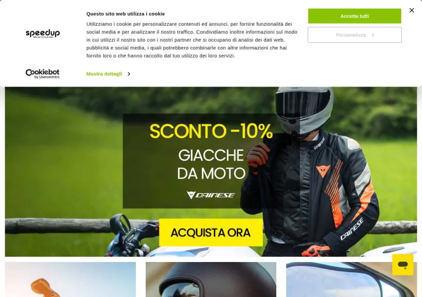 Schermata della pagina offerta di Speedup