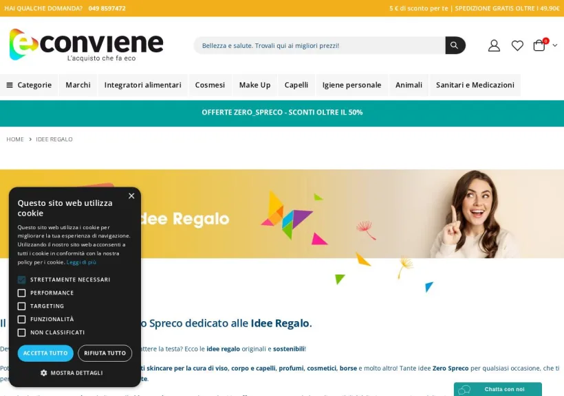 Schermata della pagina offerta di Econviene