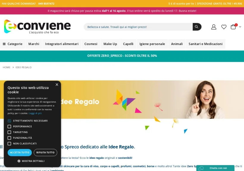 Schermata della pagina offerta di Econviene