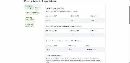 Costi di spedizione