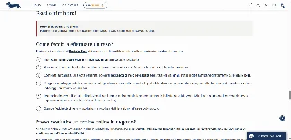 Politica di reso
