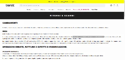 Politica di reso
