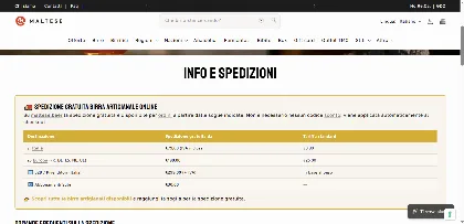 Costi di spedizione