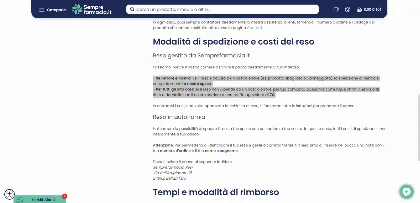 Politica di reso