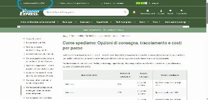 Costi di spedizione