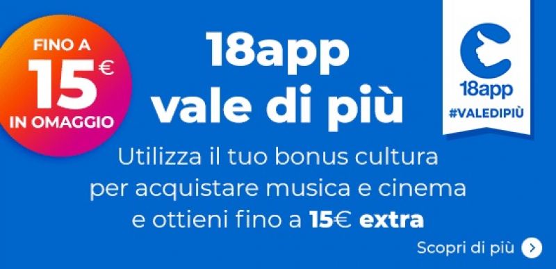 Bonus Cultura 18App e codici sconto! - Coupon e Cashback 